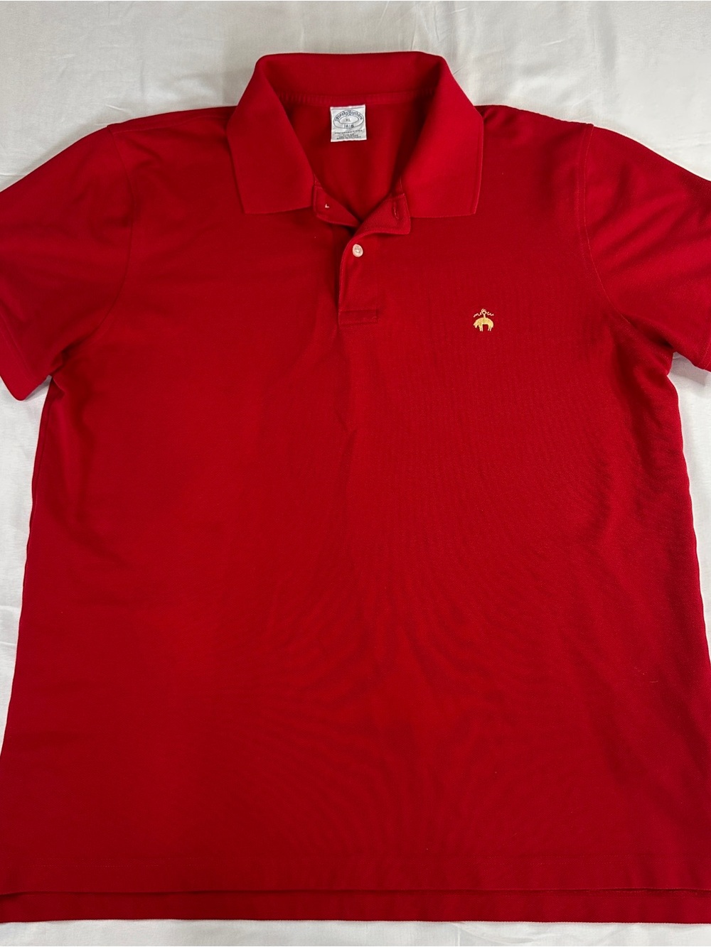 Brooks Brothers 1818 Polo Shirt Men’s XL Red Slim Fit Performance S/S - (537)